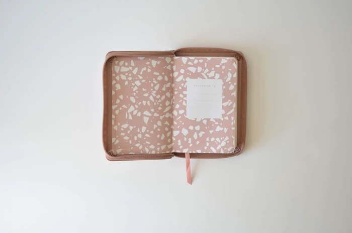 NIV Pocket Rose Gold Soft-Tone Bible with Zip