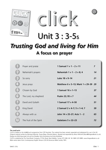 Click Unit 3: 3-5s Leader's Manual