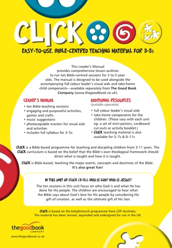 Click Unit 1: 3-5s Leader's PACK (Manual + Posters + Child's Component)