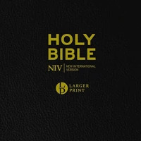NIV Larger Print Black Leather Bible