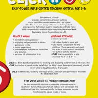 Click Unit 7: 3-5s Leader's PACK (Manual + Posters + Child's Component)