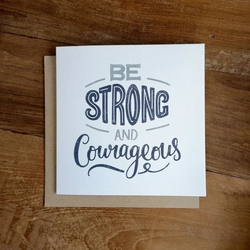 Be Strong and Courageous Card