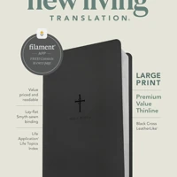 NLT Large Print Premium Value Thinline Bible, Filament Enabled