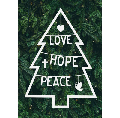 Love, Hope, Peace (Christmas Tree)