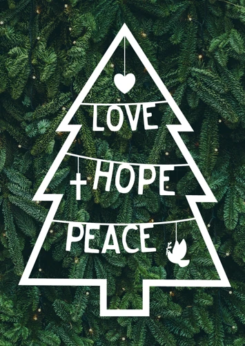 Love, Hope, Peace (Christmas Tree)