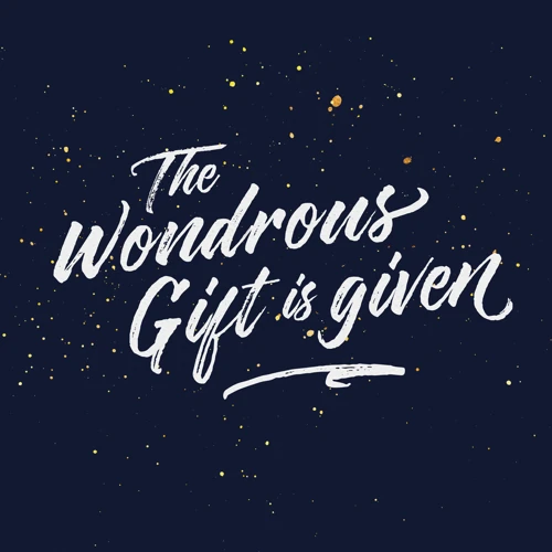 The wondrous gift is given