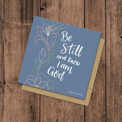 Be Still Card
