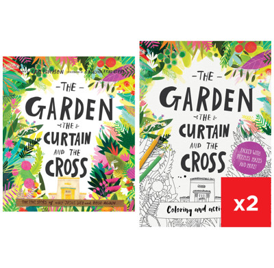 The Garden, the Curtain and the Cross Story Plus 2 Coloring Books Bundle