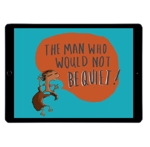 Download the full-size illustrations - The Man Who Would Not Be Quiet