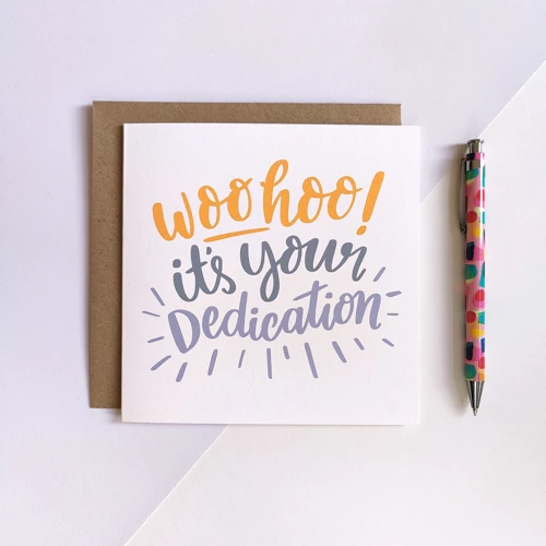 Woohoo Dedication Card