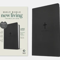NLT Large Print Premium Value Thinline Bible, Filament Enabled