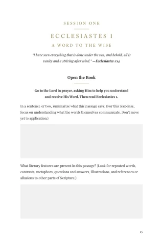 Ecclesiastes: Chasing the Wind (Verse by Verse)